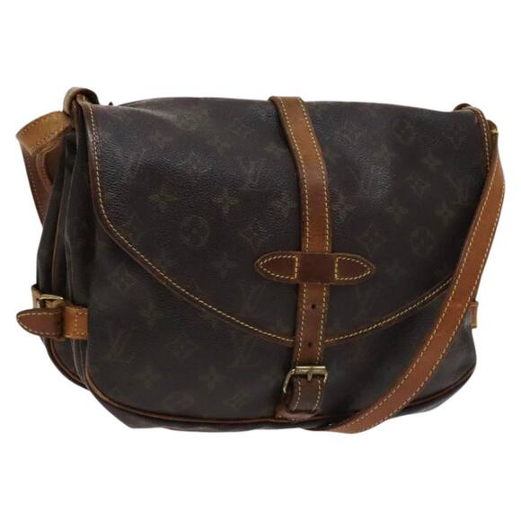 LOUIS VUITTON Monogram Saumur 30 Shoulder Bag M42256 - Picture 1 of 13